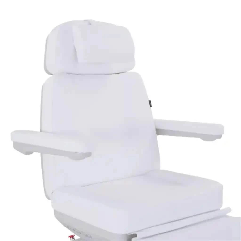CORE 2246BN White Procedure Table with medical cushion right angle view