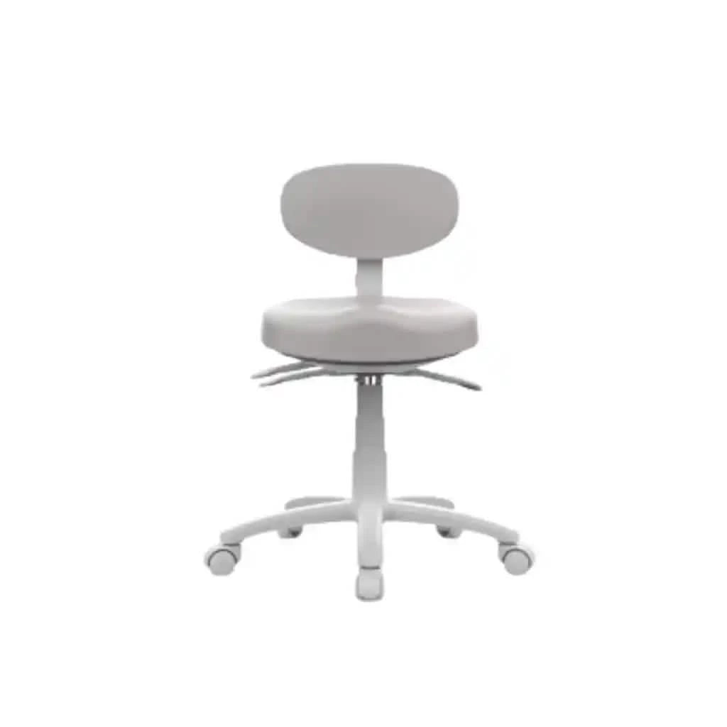 Stool 8C01-4-way front view Light Grey