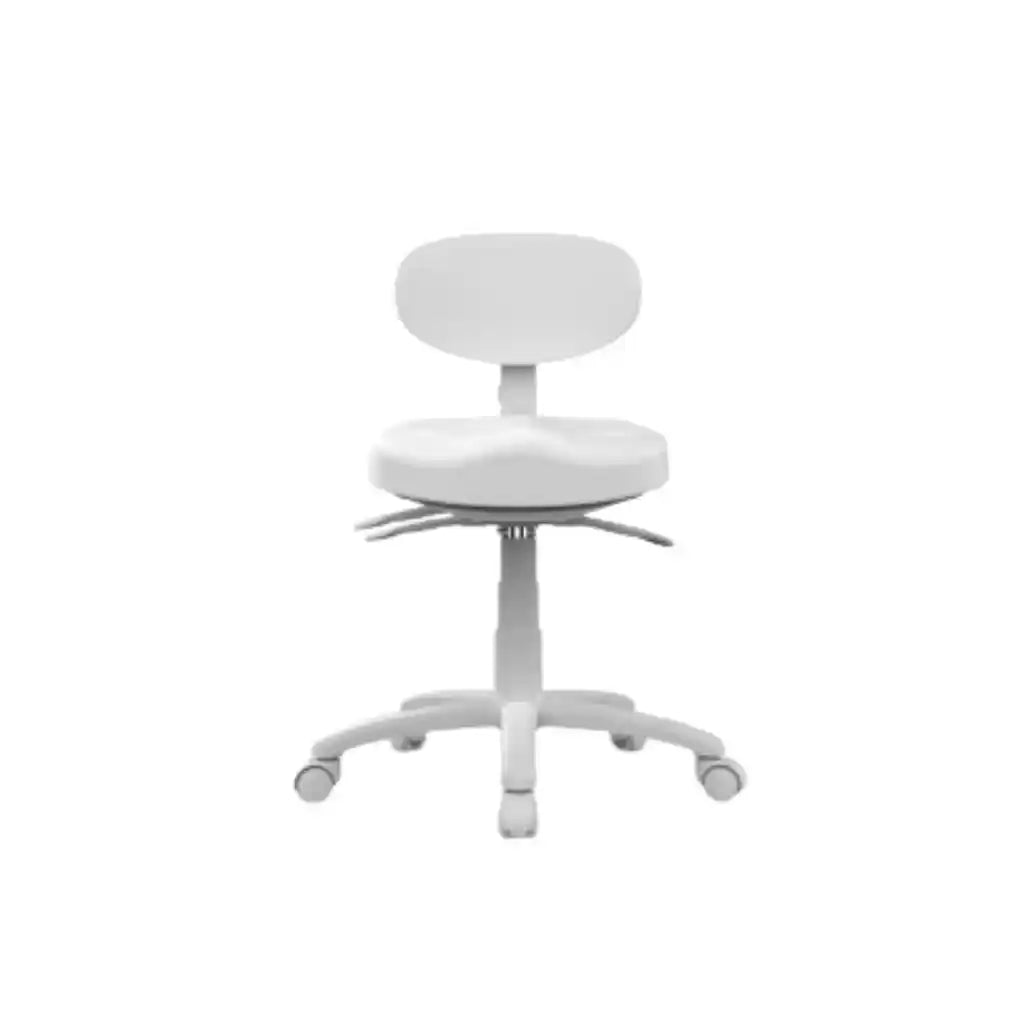 Stool 8C01-4-way front view White